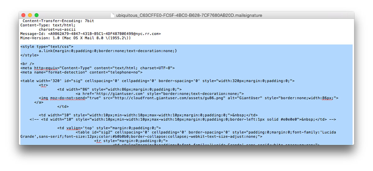Html For Apple How to Make an HTML Signature in Apple Mail for Yosemite OS X 10.10